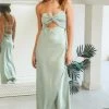 Beginning Boutique Luca Khaki Maxi Dress