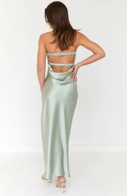 Beginning Boutique Luca Khaki Maxi Dress
