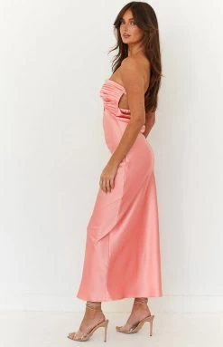 Beginning Boutique Luca Pink Maxi Dress New