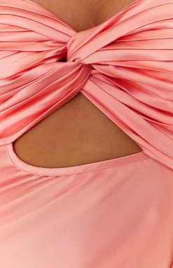 Beginning Boutique Luca Pink Maxi Dress New