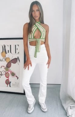 Beginning Boutique Lucca Ripped Jeans White