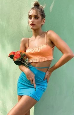 BB Exclusive Lucia Mini Skirt Aqua Bottoms