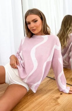 BB Exclusive Lucida Pink Swirl Knit Jumper