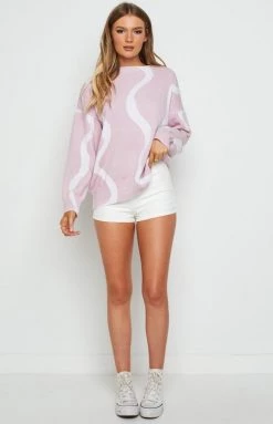 BB Exclusive Lucida Pink Swirl Knit Jumper