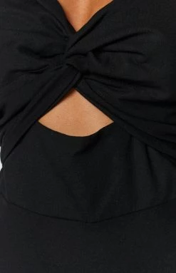 Beginning Boutique Dresses Lucielle Black Midi Dress