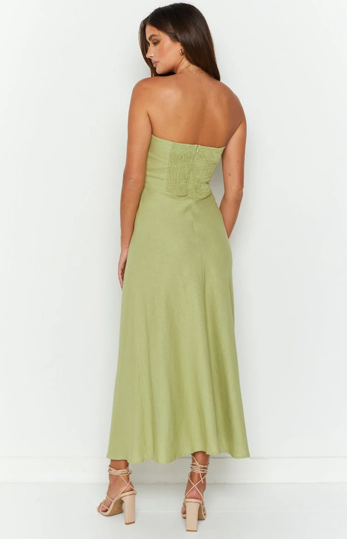 Beginning Boutique Dresses Lucielle Green Midi Dress 5 Beginning Boutique Dresses Lucielle Green Midi Dress