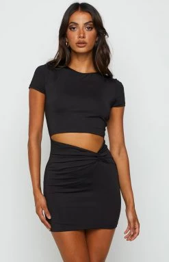 Beginning Boutique Lulani Black Mini Dress Dresses