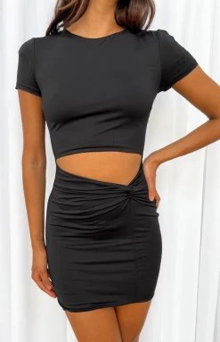 Beginning Boutique Lulani Black Mini Dress Dresses