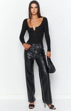 Beginning Boutique Tops Lunar Black Long Sleeve Bodysuit 13 Beginning Boutique Tops Lunar Black Long Sleeve Bodysuit