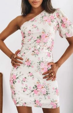 Beginning Boutique Lush Life One Shoulder Dress Floral