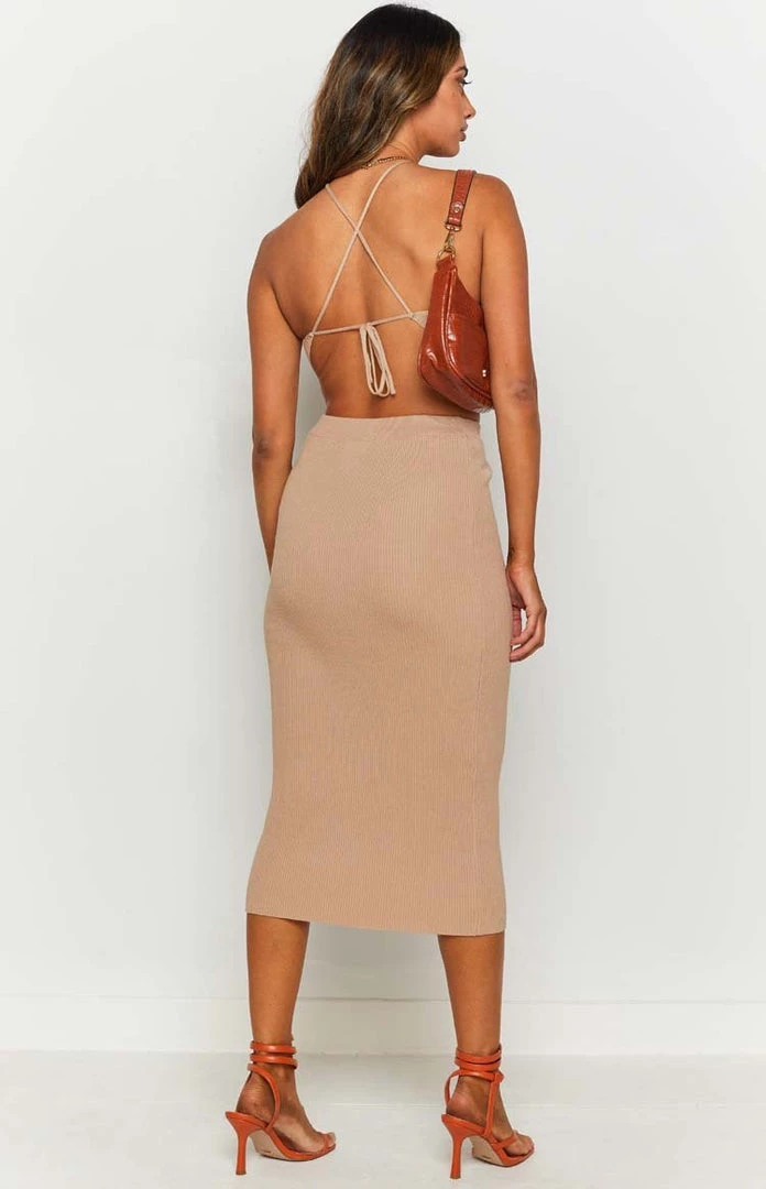 Beginning Boutique Dresses Lyla Cut Out Midi Dress Beige 6 Beginning Boutique Dresses Lyla Cut Out Midi Dress Beige