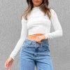 BB Exclusive Lynel White Long Sleeve Top New