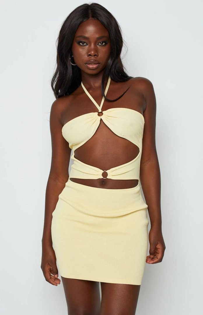 BB Exclusive Maci Yellow Mini Dress 5 BB Exclusive Maci Yellow Mini Dress