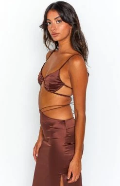 BB Exclusive Tops Maffie Brown Crop Top 9 BB Exclusive Tops Maffie Brown Crop Top