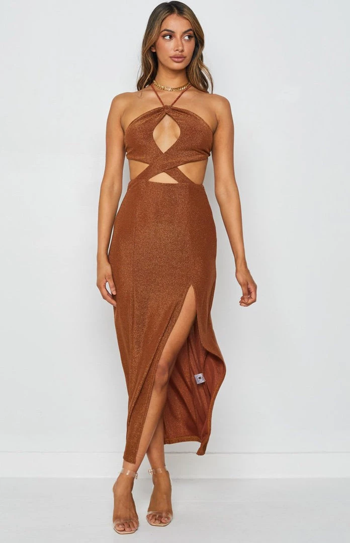 BB Exclusive Dresses Maggie Midi Dress Copper 6 BB Exclusive Dresses Maggie Midi Dress Copper