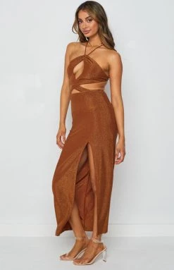 BB Exclusive Dresses Maggie Midi Dress Copper 16 BB Exclusive Dresses Maggie Midi Dress Copper