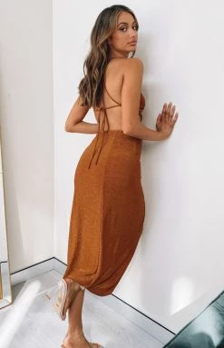 BB Exclusive Dresses Maggie Midi Dress Copper 13 BB Exclusive Dresses Maggie Midi Dress Copper