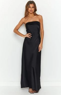 Beginning Boutique Maiah Black Maxi Dress Dresses