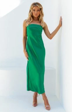 Beginning Boutique Dresses Maiah Emerald Maxi Dress