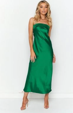 Beginning Boutique Dresses Maiah Emerald Maxi Dress