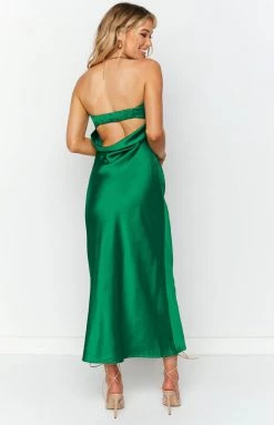 Beginning Boutique Dresses Maiah Emerald Maxi Dress