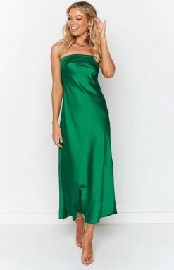 Beginning Boutique Dresses Maiah Emerald Maxi Dress