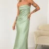 Beginning Boutique Maiah Khaki Maxi Dress Dresses