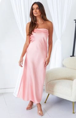 Beginning Boutique Maiah Pink Maxi Dress Dresses