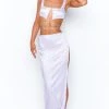 BB Exclusive Bottoms Maisie Lilac Midi Skirt