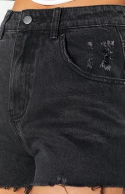 Beginning Boutique Bottoms Malah Black Denim Shorts 12 Beginning Boutique Bottoms Malah Black Denim Shorts