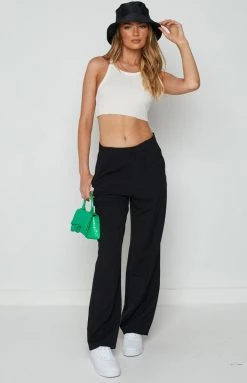 Beginning Boutique Bottoms Malcolm Black Straight Leg Pants