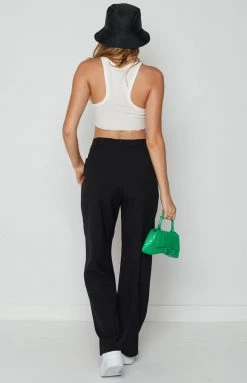 Beginning Boutique Bottoms Malcolm Black Straight Leg Pants