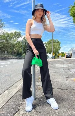 Beginning Boutique Bottoms Malcolm Black Straight Leg Pants