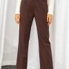 Beginning Boutique Malcolm Brown Straight Leg Pants New