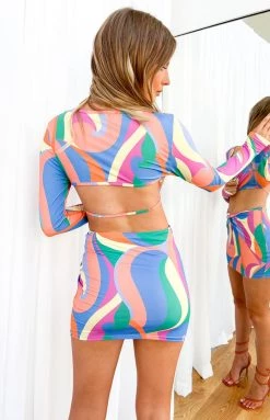 Beginning Boutique Tops Mara Multi Long Sleeve Top