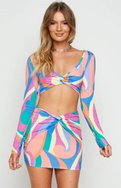 Beginning Boutique Tops Mara Multi Long Sleeve Top