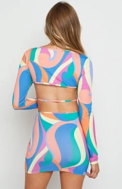 Beginning Boutique Tops Mara Multi Long Sleeve Top