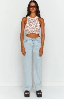 Beginning Boutique Marcel Floral Printed Tank Tops