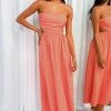 Beginning Boutique Dresses Marcella Peach Midi Dress