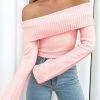 BB Exclusive Marci Off Shoulder Top Baby Pink