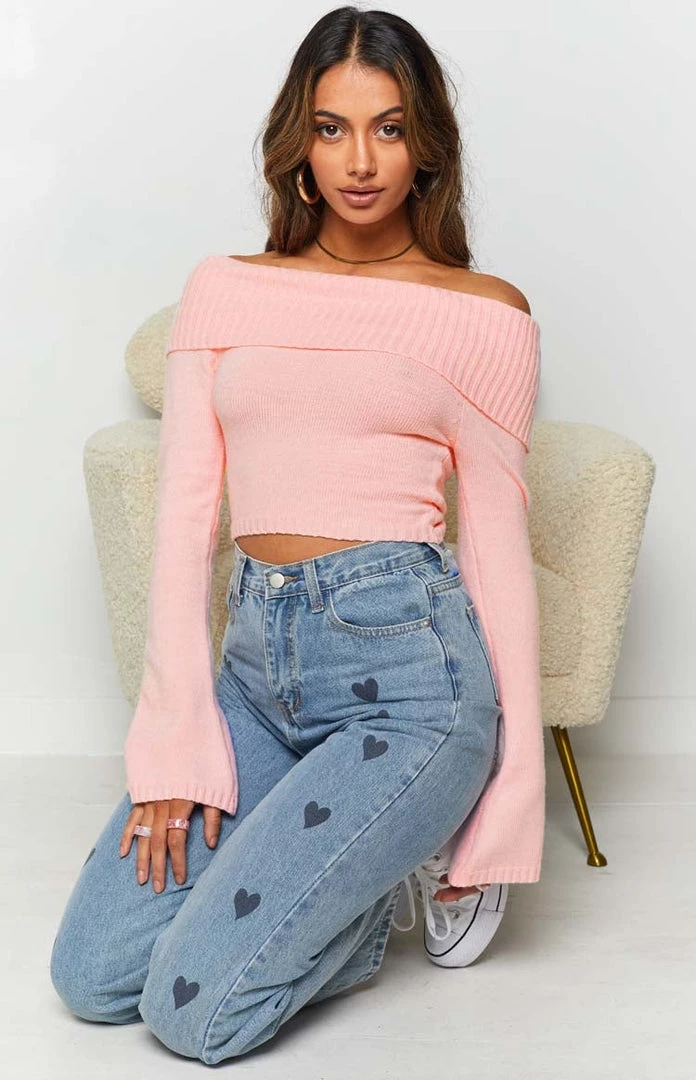 BB Exclusive Marci Off Shoulder Top Baby Pink 3 BB Exclusive Marci Off Shoulder Top Baby Pink