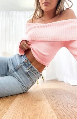 BB Exclusive Marci Off Shoulder Top Baby Pink 19 BB Exclusive Marci Off Shoulder Top Baby Pink