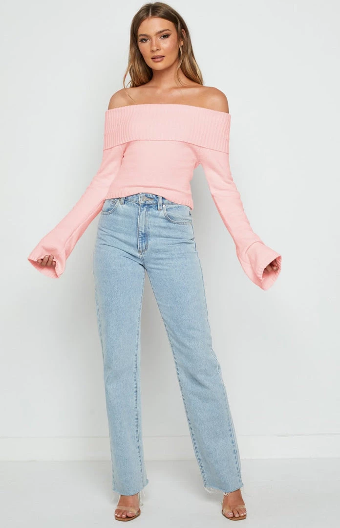 BB Exclusive Marci Off Shoulder Top Baby Pink 5 BB Exclusive Marci Off Shoulder Top Baby Pink