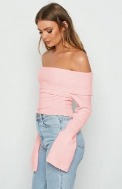 BB Exclusive Marci Off Shoulder Top Baby Pink 16 BB Exclusive Marci Off Shoulder Top Baby Pink