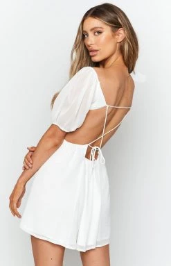 BB Exclusive Dresses Margot Puff Sleeve Dress White