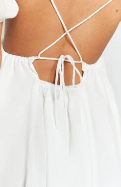 BB Exclusive Dresses Margot Puff Sleeve Dress White