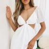 BB Exclusive Dresses Margot Puff Sleeve Dress White