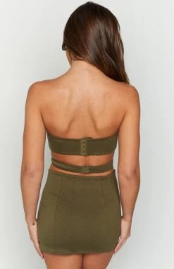 BB Exclusive New Maria Khaki Mini Skirt 10 BB Exclusive New Maria Khaki Mini Skirt