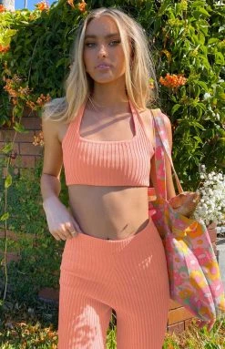 BB Exclusive Mariah Orange Crop Top Tops