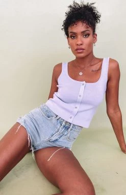 Beginning Boutique Mariah Stud Top Lilac